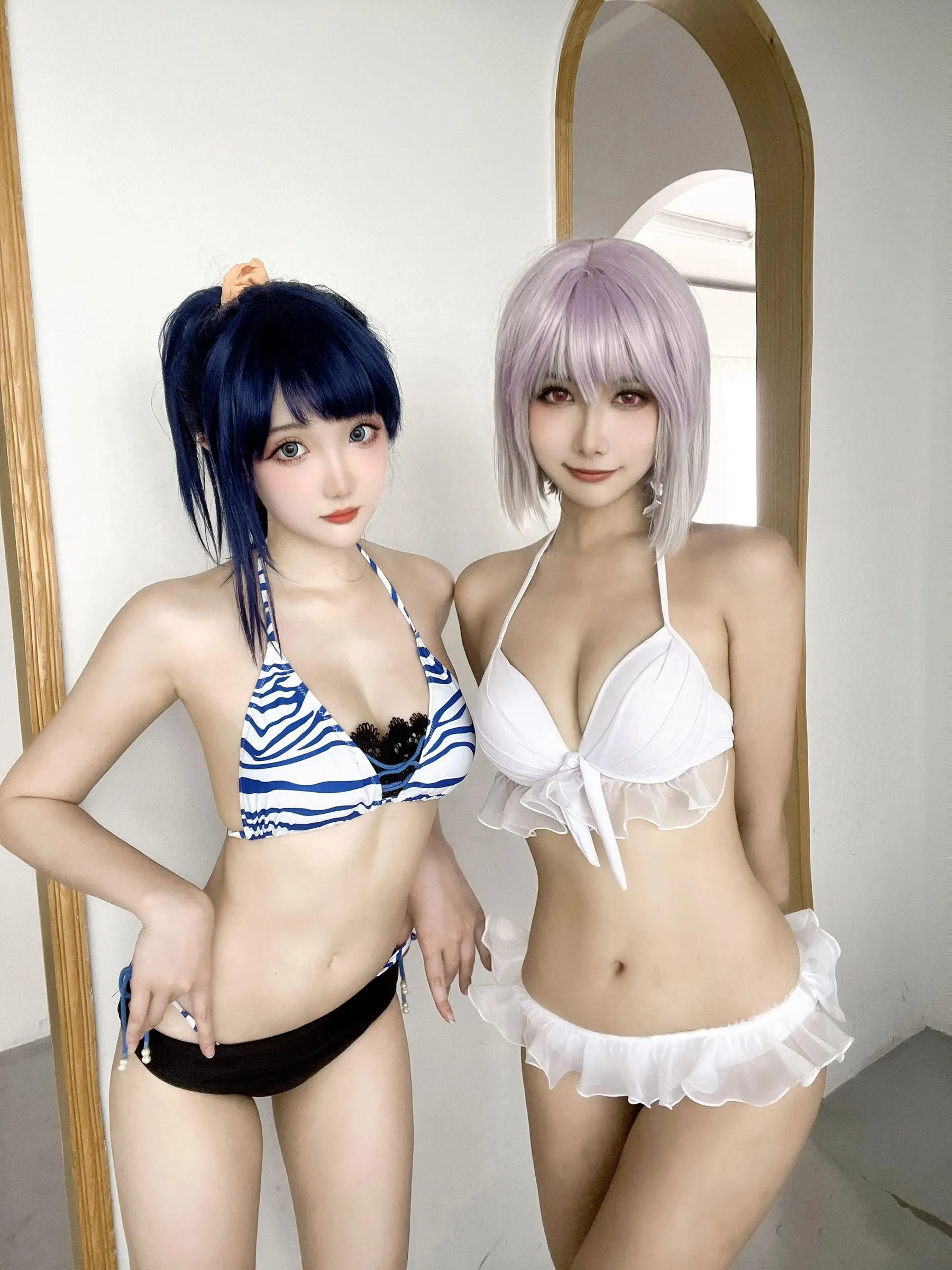 Momoko葵葵 – NO.35 瓜希酱 SSSS.GRIDMAN 宝多六花新条茜 泳装-古利特自拍 [30P]插图6